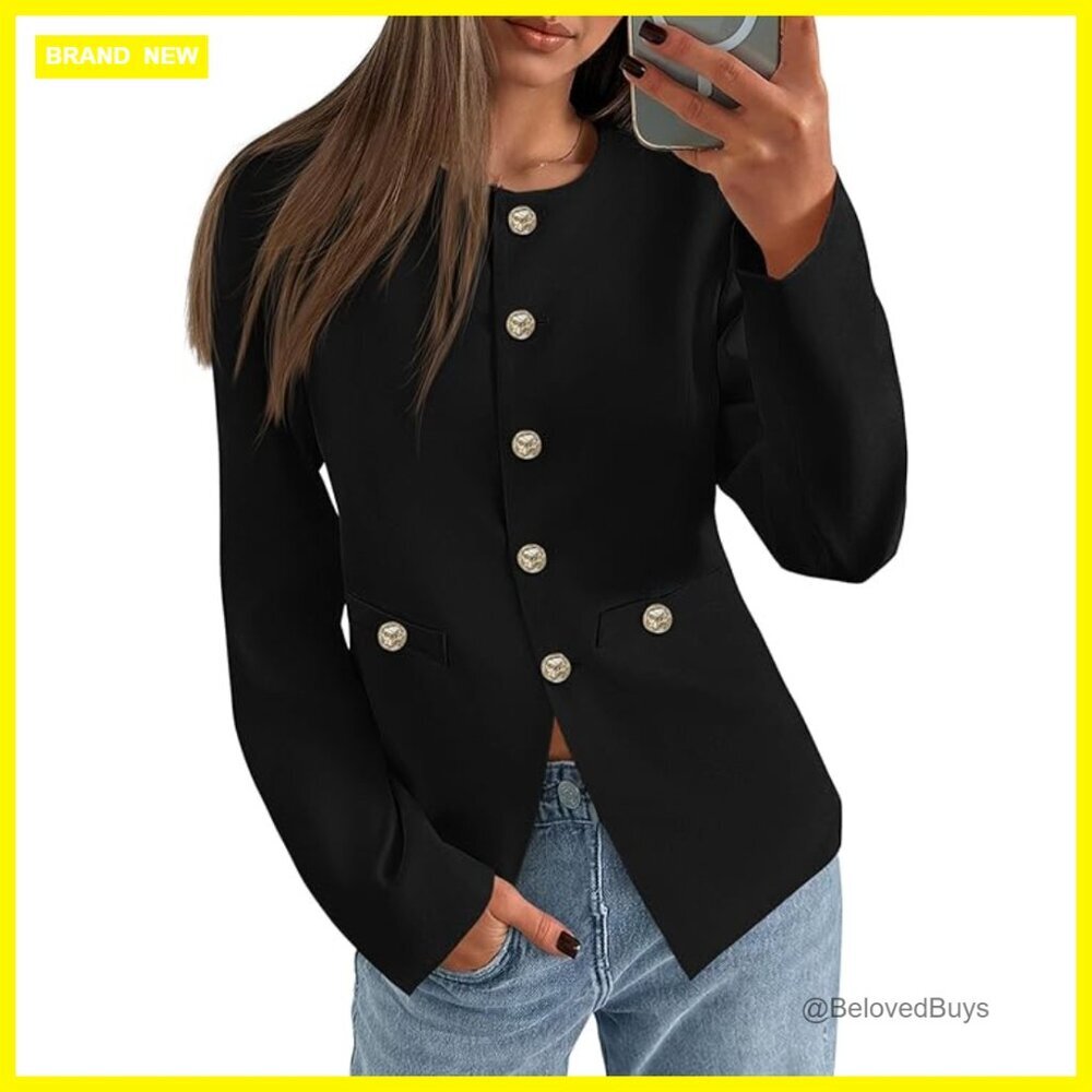 Lightweight Fitted Blazer for Business Casual Work Outfits